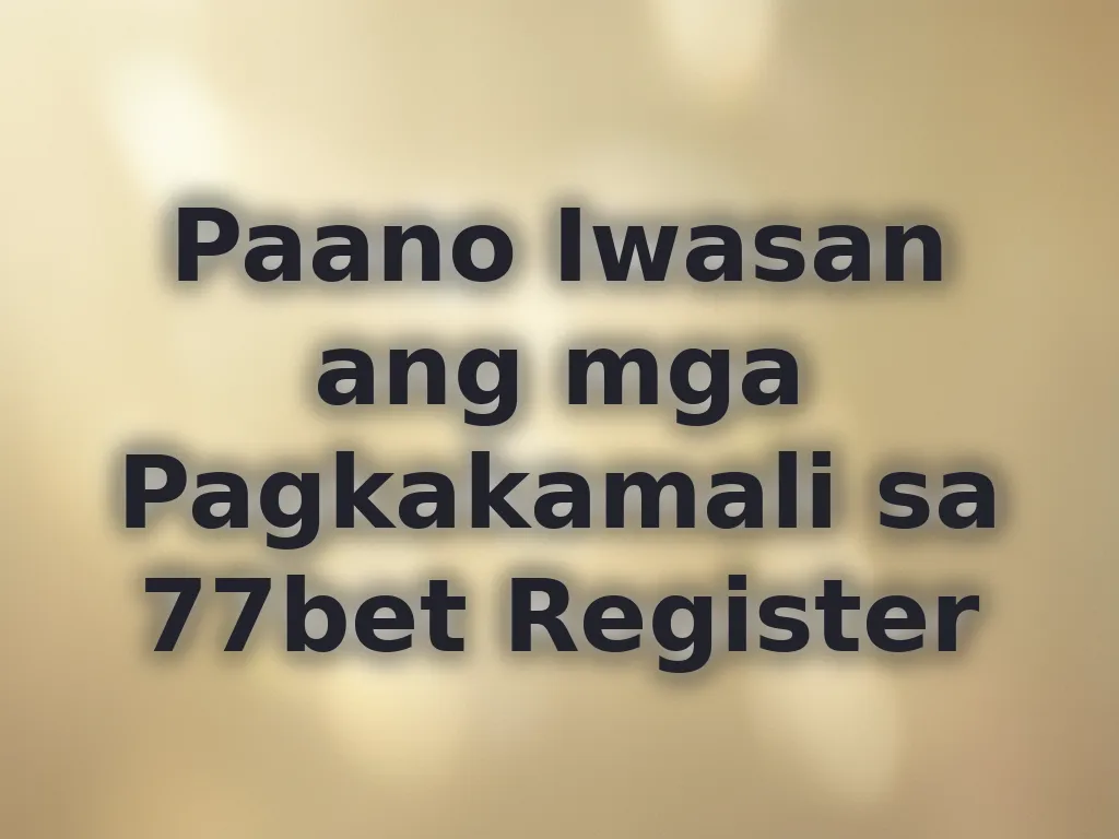 Registration mistakes guide