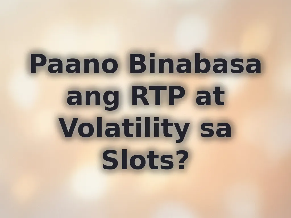 Pagpapaliwanag sa Slot Math
